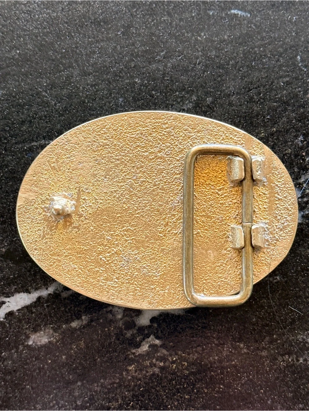 Handcrafted Natural Rock Jasper & brass belt buckle in Teal and red Colour